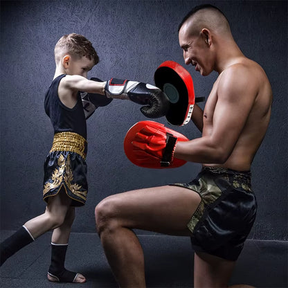 2Pcs Curved Boxing Bag Taekwondo Muay Thai Karate Adults Kids PU Training Paws Pads Boxing Equipment Focus Punching Bags