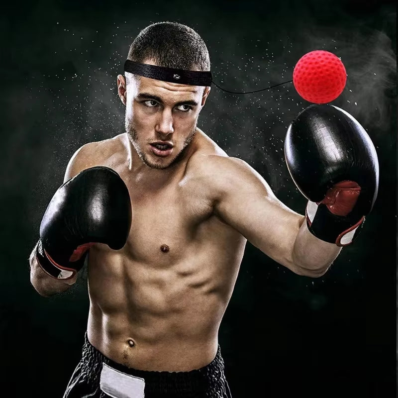 Boxing Ball Reflex Speed Training with Headband Boxing Punching Balls Hand Eye Coordination Fitness Martial Arts Supplies